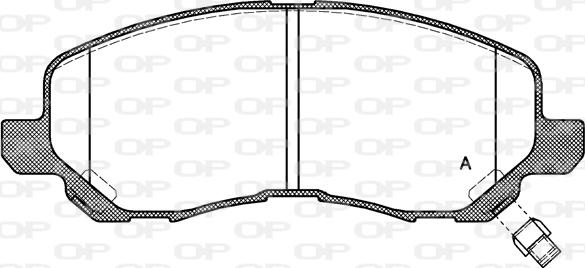 Open Parts BPA0804.12 - Brake Pad Set, disc brake autospares.lv