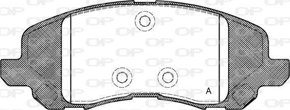 Open Parts BPA0804.20 - Brake Pad Set, disc brake autospares.lv