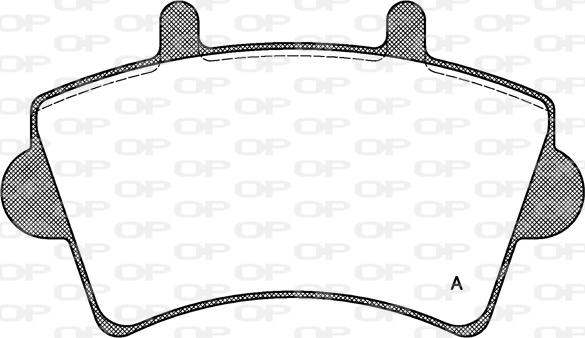 Open Parts BPA0819.00 - Brake Pad Set, disc brake autospares.lv