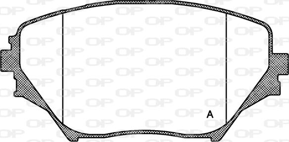 Open Parts BPA0813.00 - Brake Pad Set, disc brake autospares.lv