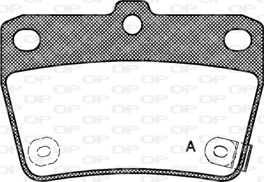 Open Parts BPA0839.02 - Brake Pad Set, disc brake autospares.lv