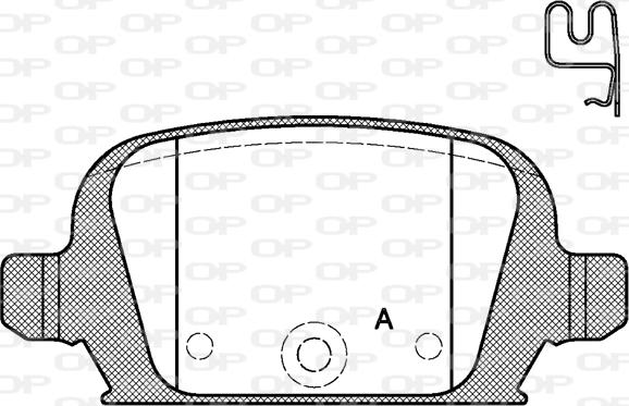 Open Parts BPA0835.02 - Brake Pad Set, disc brake autospares.lv