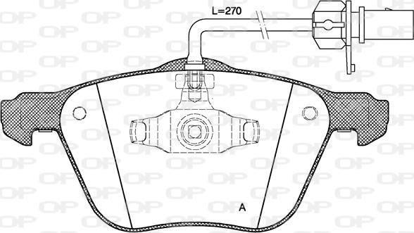 Open Parts BPA0836.02 - Brake Pad Set, disc brake autospares.lv