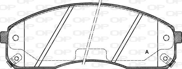 Open Parts BPA0821.02 - Brake Pad Set, disc brake autospares.lv