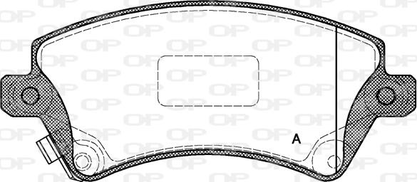 Open Parts BPA0822.12 - Brake Pad Set, disc brake autospares.lv