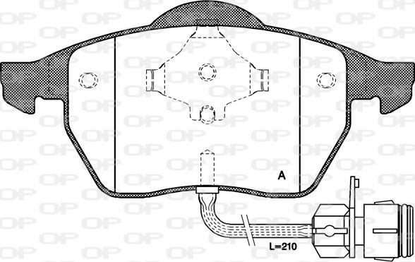 Open Parts BPA0390.02 - Brake Pad Set, disc brake autospares.lv