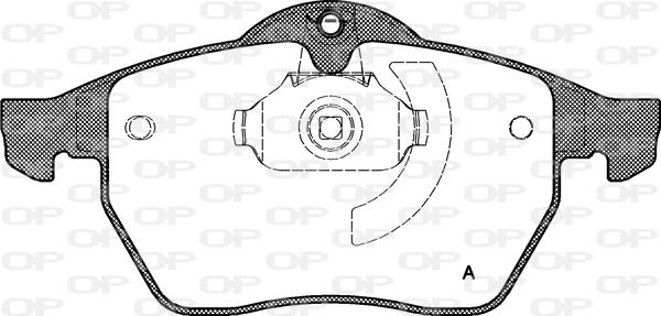 Open Parts BPA0390.10 - Brake Pad Set, disc brake autospares.lv