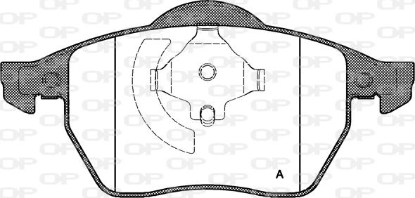 Open Parts BPA0390.20 - Brake Pad Set, disc brake autospares.lv