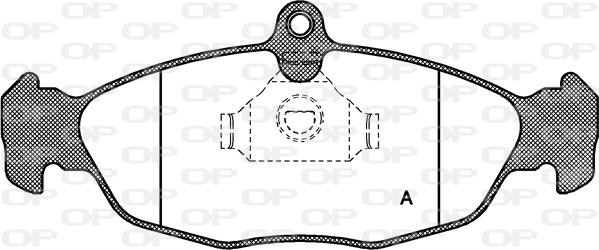 Open Parts BPA0393.00 - Brake Pad Set, disc brake autospares.lv