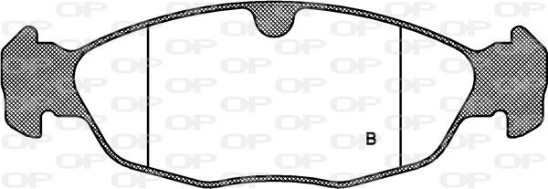 Open Parts BPA0393.00 - Brake Pad Set, disc brake autospares.lv