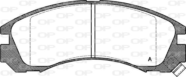 Open Parts BPA0354.02 - Brake Pad Set, disc brake autospares.lv