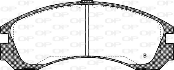 Open Parts BPA0354.02 - Brake Pad Set, disc brake autospares.lv