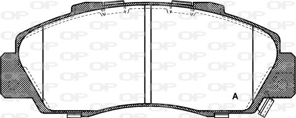 Open Parts BPA0351.32 - Brake Pad Set, disc brake autospares.lv