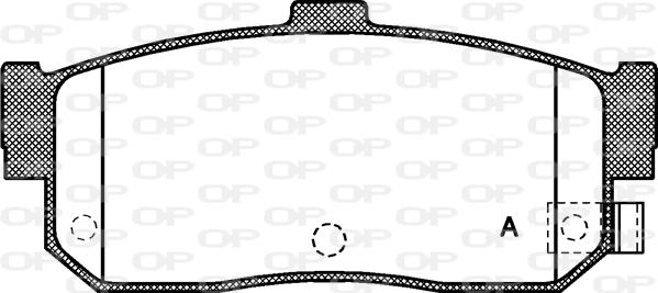 Open Parts BPA0366.22 - Brake Pad Set, disc brake autospares.lv