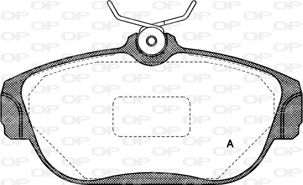 Open Parts BPA0368.00 - Brake Pad Set, disc brake autospares.lv