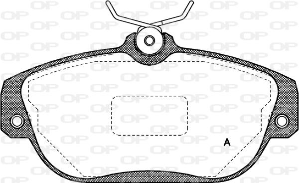 Open Parts BPA0368.10 - Brake Pad Set, disc brake autospares.lv