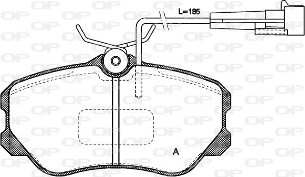 Open Parts BPA0303.02 - Brake Pad Set, disc brake autospares.lv