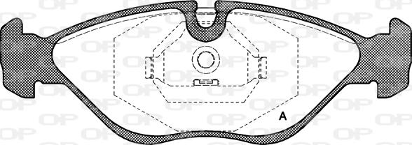 Open Parts BPA0319.00 - Brake Pad Set, disc brake autospares.lv