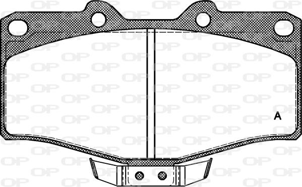 Open Parts BPA0315.04 - Brake Pad Set, disc brake autospares.lv