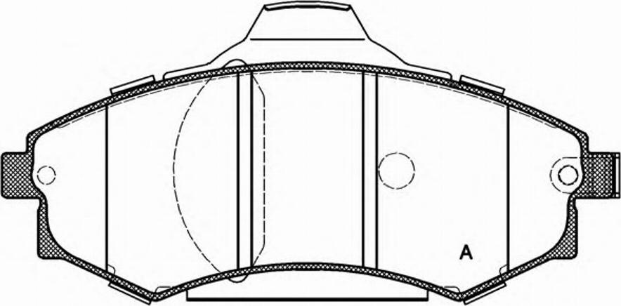 Open Parts BPA0318.92 - Brake Pad Set, disc brake autospares.lv