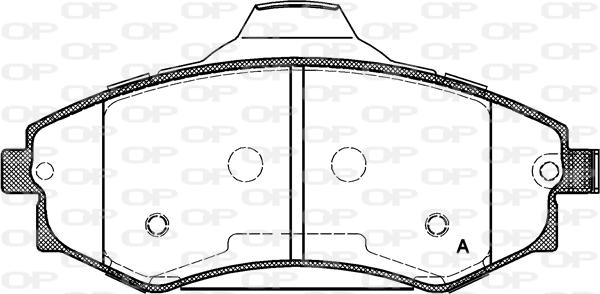 Open Parts BPA0318.03 - Brake Pad Set, disc brake autospares.lv