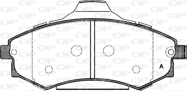 Open Parts BPA0318.82 - Brake Pad Set, disc brake autospares.lv