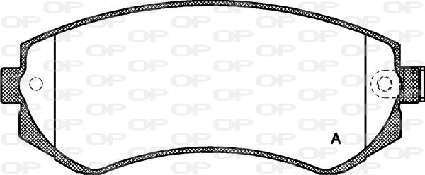 Open Parts BPA0317.12 - Brake Pad Set, disc brake autospares.lv