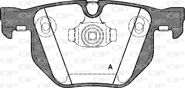 Open Parts BPA0381.40 - Brake Pad Set, disc brake autospares.lv
