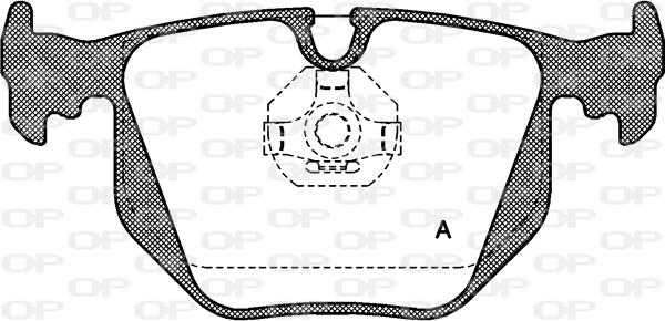 Open Parts BPA0381.00 - Brake Pad Set, disc brake autospares.lv