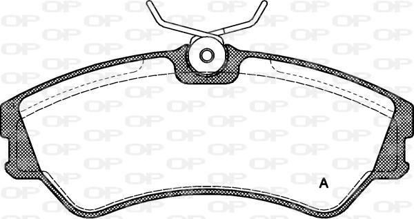 Open Parts BPA0383.00 - Brake Pad Set, disc brake autospares.lv