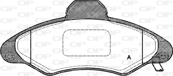 Open Parts BPA0331.04 - Brake Pad Set, disc brake autospares.lv