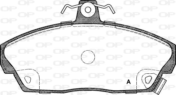 Open Parts BPA0337.02 - Brake Pad Set, disc brake autospares.lv