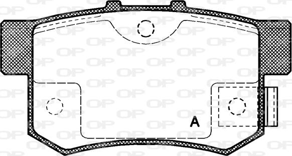 Open Parts BPA0325.02 - Brake Pad Set, disc brake autospares.lv