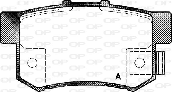 Open Parts BPA0325.12 - Brake Pad Set, disc brake autospares.lv