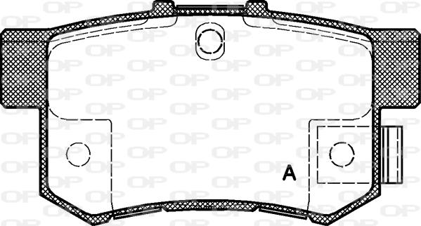Open Parts BPA0325.32 - Brake Pad Set, disc brake autospares.lv
