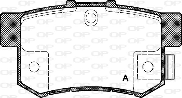 Open Parts BPA0325.22 - Brake Pad Set, disc brake autospares.lv