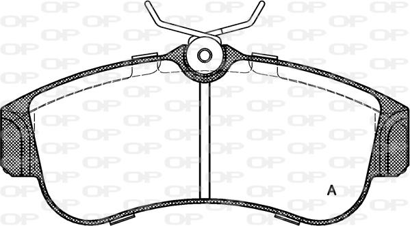 Open Parts BPA0320.00 - Brake Pad Set, disc brake autospares.lv