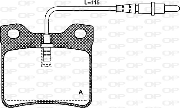 Open Parts BPA0321.02 - Brake Pad Set, disc brake autospares.lv