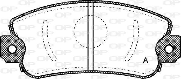 Open Parts BPA0372.00 - Brake Pad Set, disc brake autospares.lv