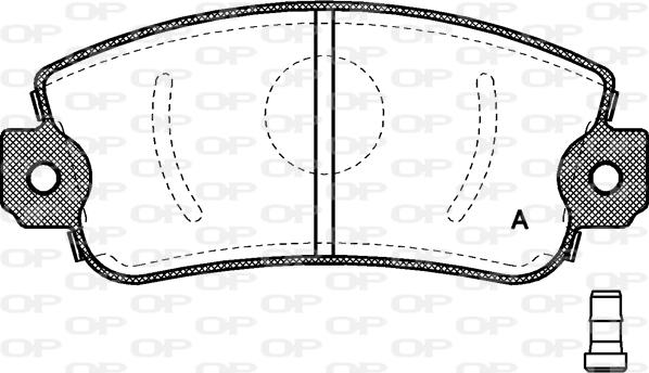 Open Parts BPA0372.02 - Brake Pad Set, disc brake autospares.lv