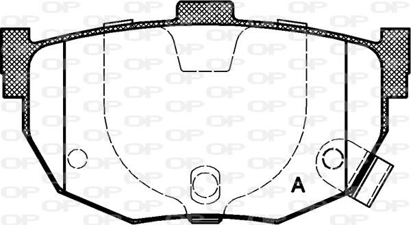 Open Parts BPA0294.22 - Brake Pad Set, disc brake autospares.lv