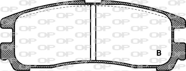 Open Parts BPA0291.02 - Brake Pad Set, disc brake autospares.lv