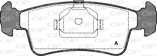 Open Parts BPA0240.00 - Brake Pad Set, disc brake autospares.lv