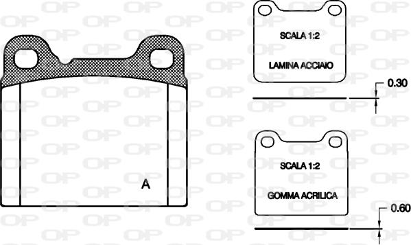 Open Parts BPA0257.20 - Brake Pad Set, disc brake autospares.lv