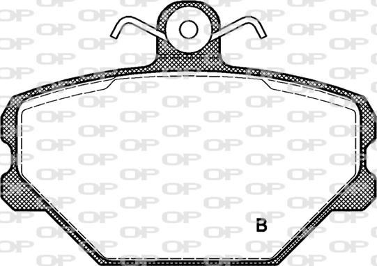 Open Parts BPA0264.02 - Brake Pad Set, disc brake autospares.lv