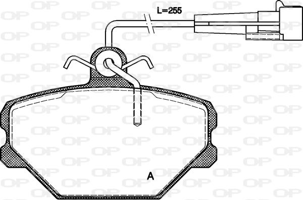 Open Parts BPA0264.02 - Brake Pad Set, disc brake autospares.lv