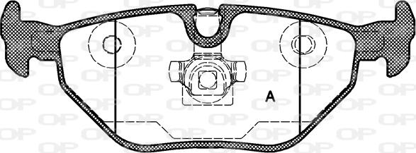 Open Parts BPA0265.40 - Brake Pad Set, disc brake autospares.lv