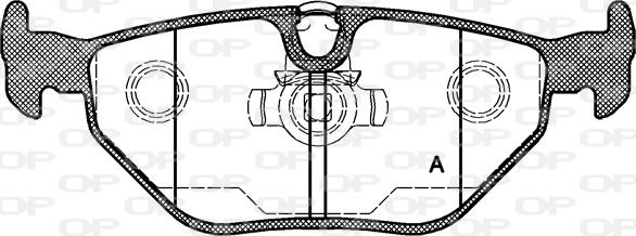 Open Parts BPA0265.15 - Brake Pad Set, disc brake autospares.lv