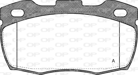 Open Parts BPA0266.10 - Brake Pad Set, disc brake autospares.lv