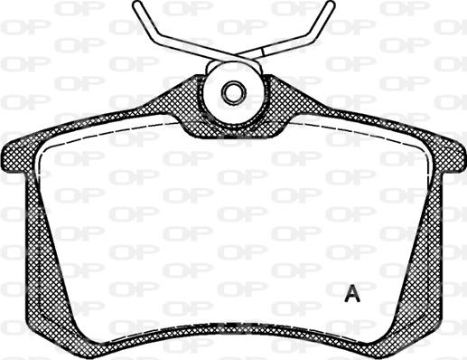 Open Parts BPA0263.10 - Brake Pad Set, disc brake autospares.lv